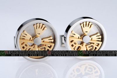 Cheapest Elegant Rolex Gold Plated Crown Logo Cufflinks AAA Quality For Sale 