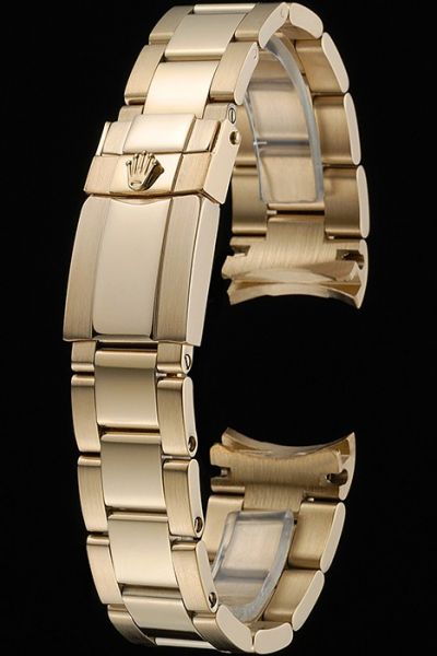 Luxury Rolex 316L Stainless Steel Yellow Gold Link Bracelet For Gentlemen Hot Selling
