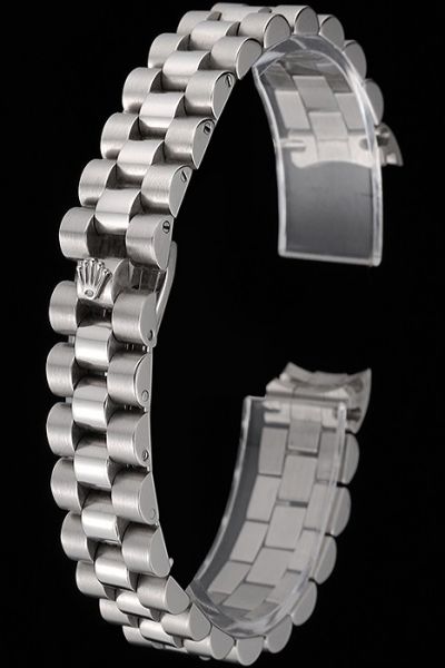 Rolex Silver Polished Stainless Steel Bracelet With Security Hide Clasp Good Reviews