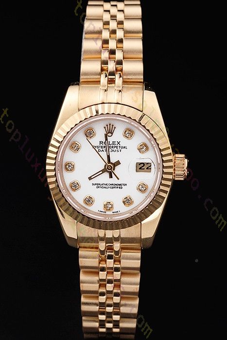 26mm Rolex 18k Yellow Gold Oyster Perpetual Datejust Watch. - OYSTER  PERPETUAL - ROLEX